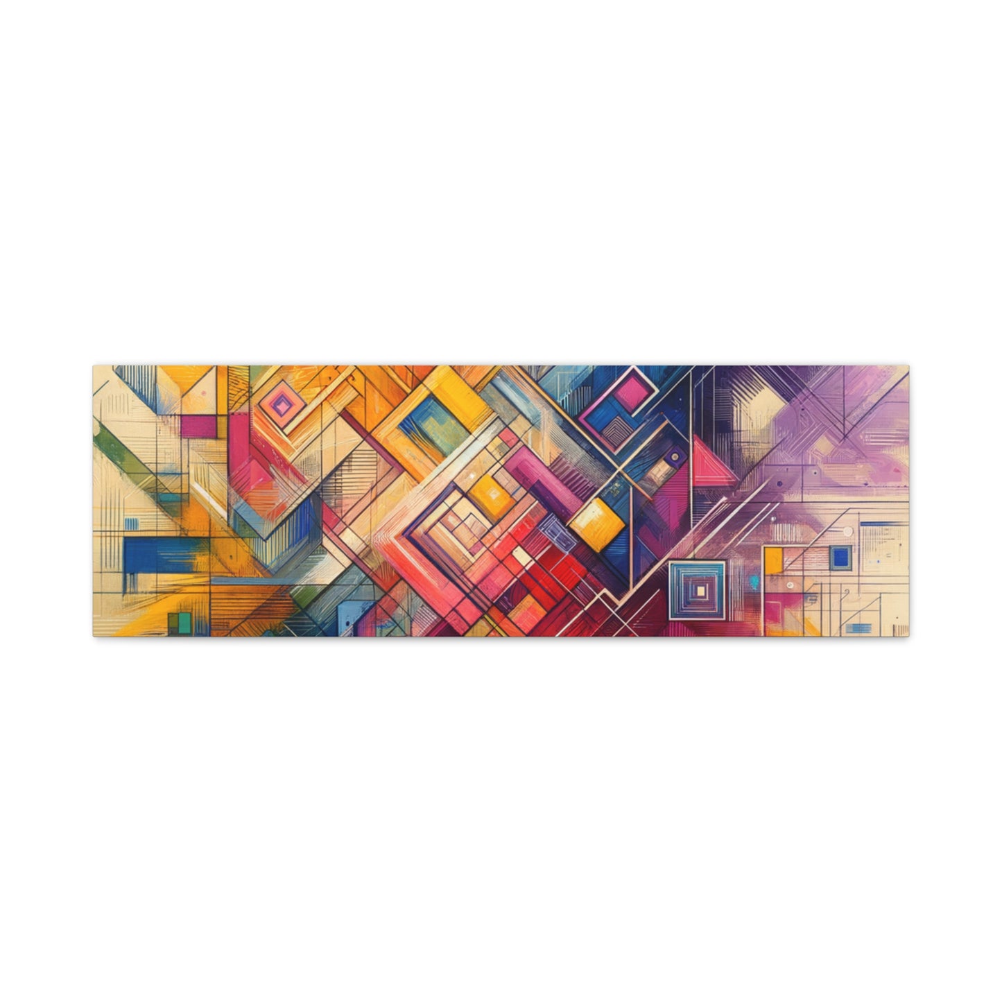 Abstract Geometric Fusion - Matte Canvas, Stretched, 1.25"