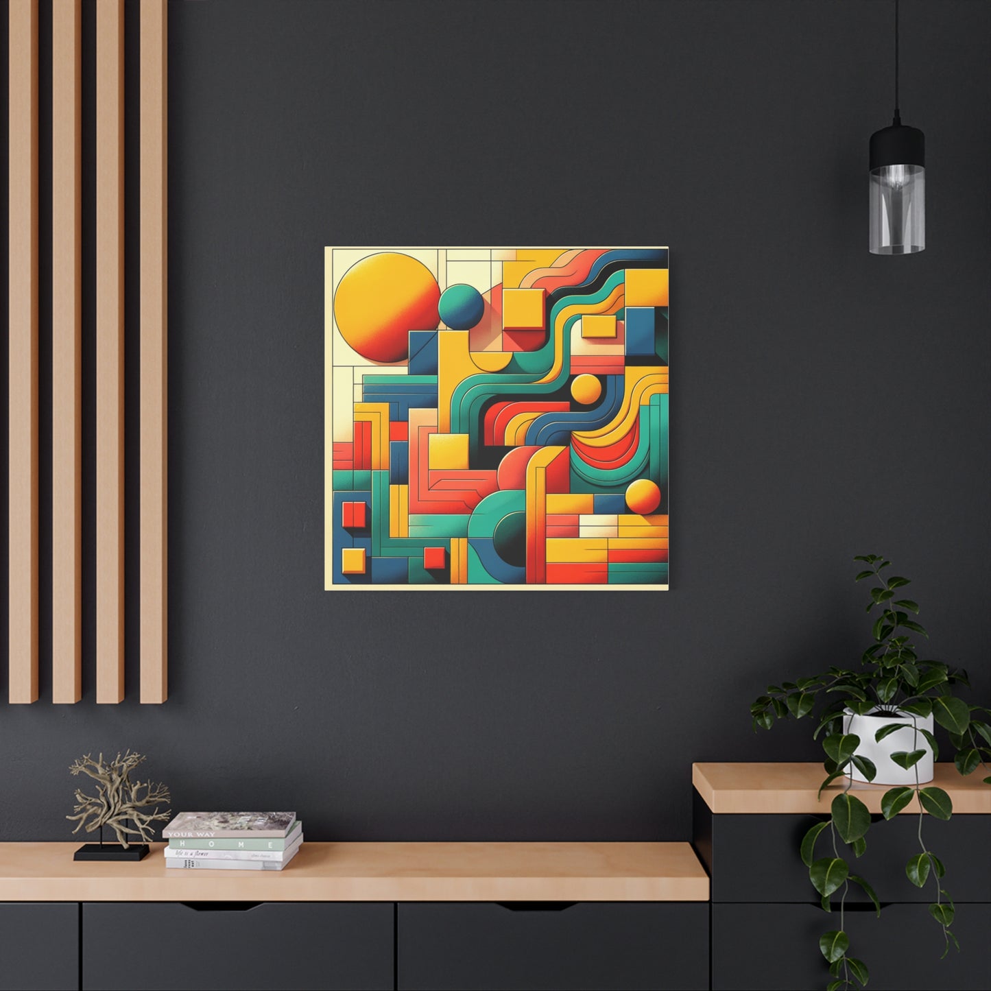 Abstract Geometric Design - Matte Canvas, Stretched, 1.25"