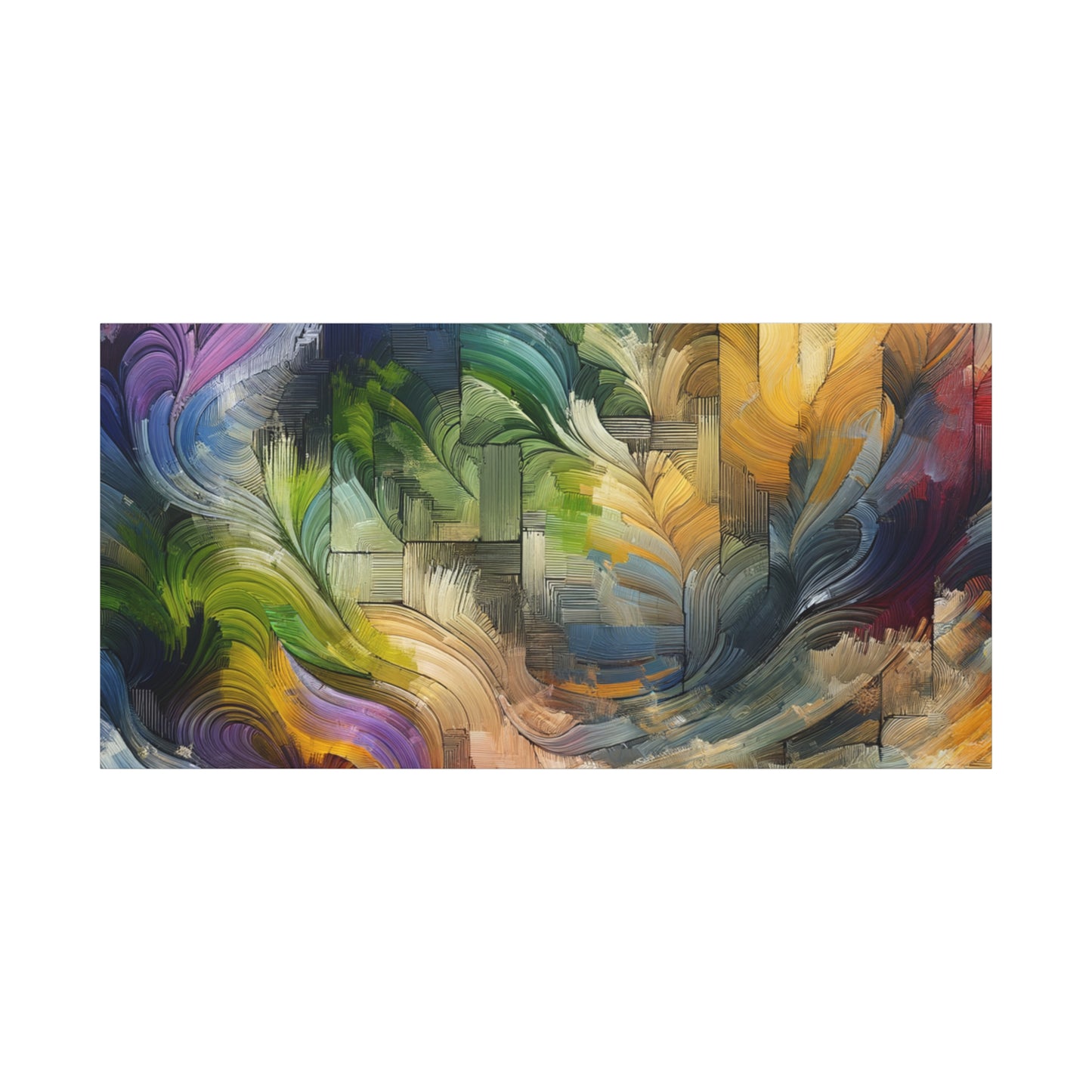 Colorful Abstract Swirls - Matte Canvas, Stretched, 1.25"