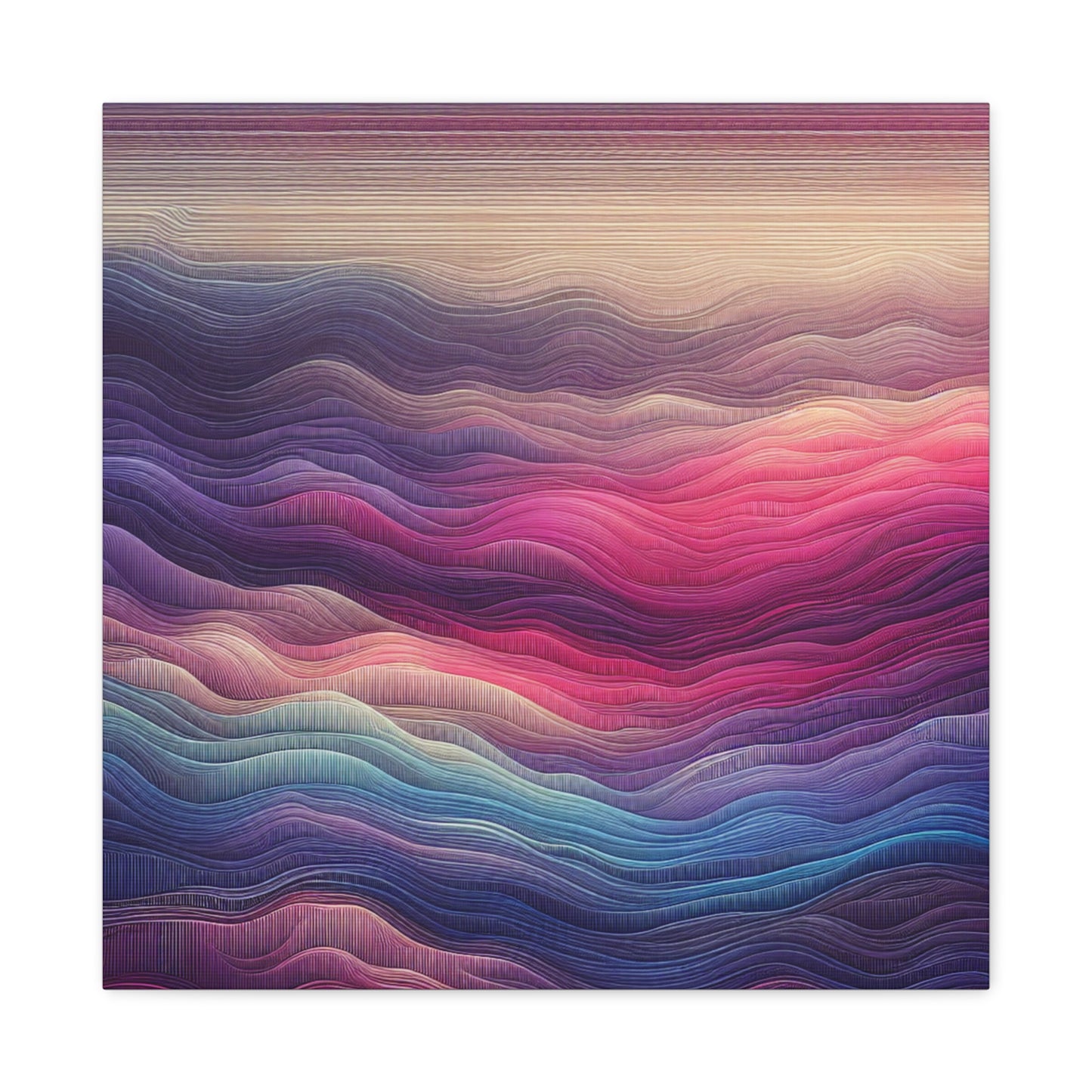 Wave Harmony - Matte Canvas, Stretched, 1.25"