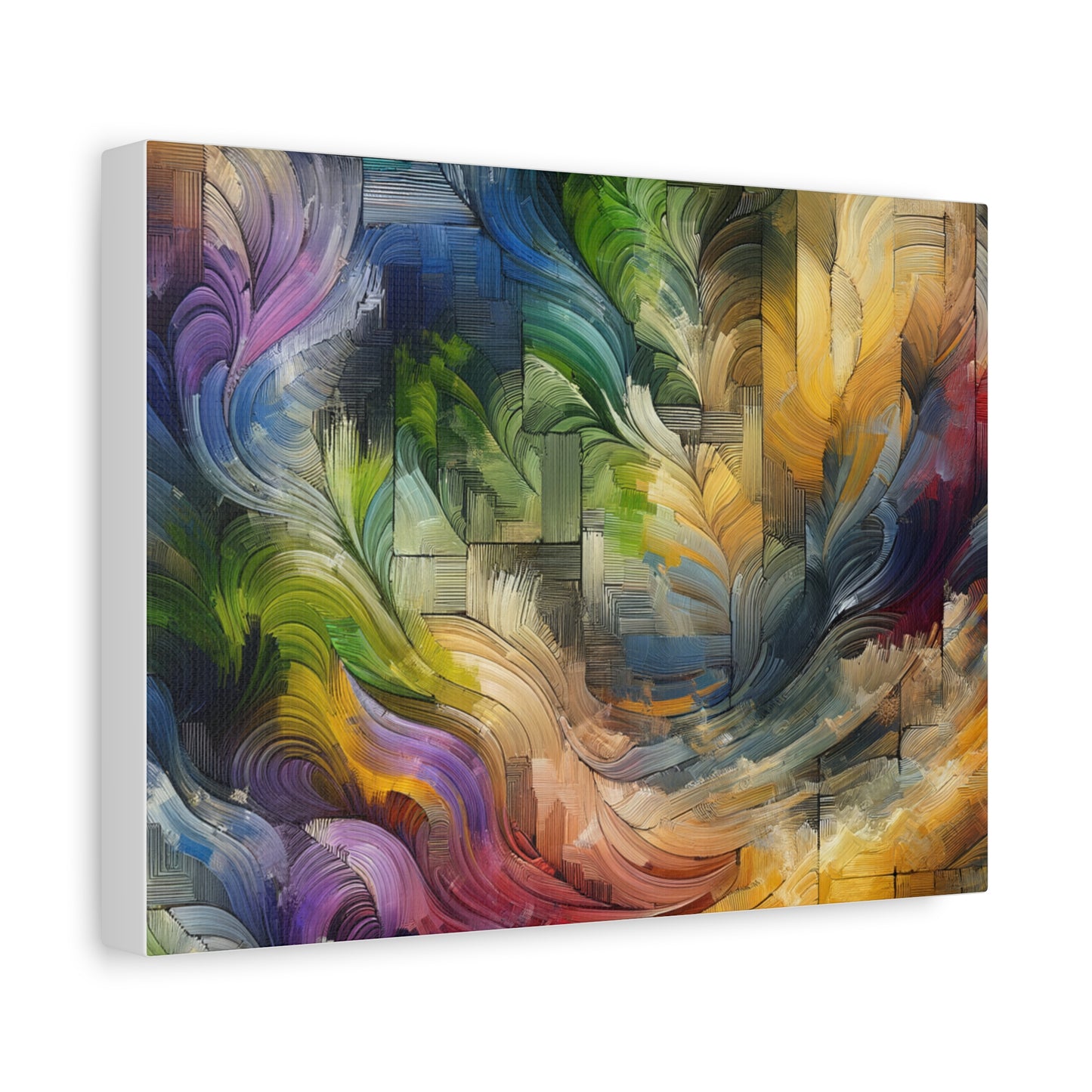 Colorful Abstract Swirls - Matte Canvas, Stretched, 1.25"