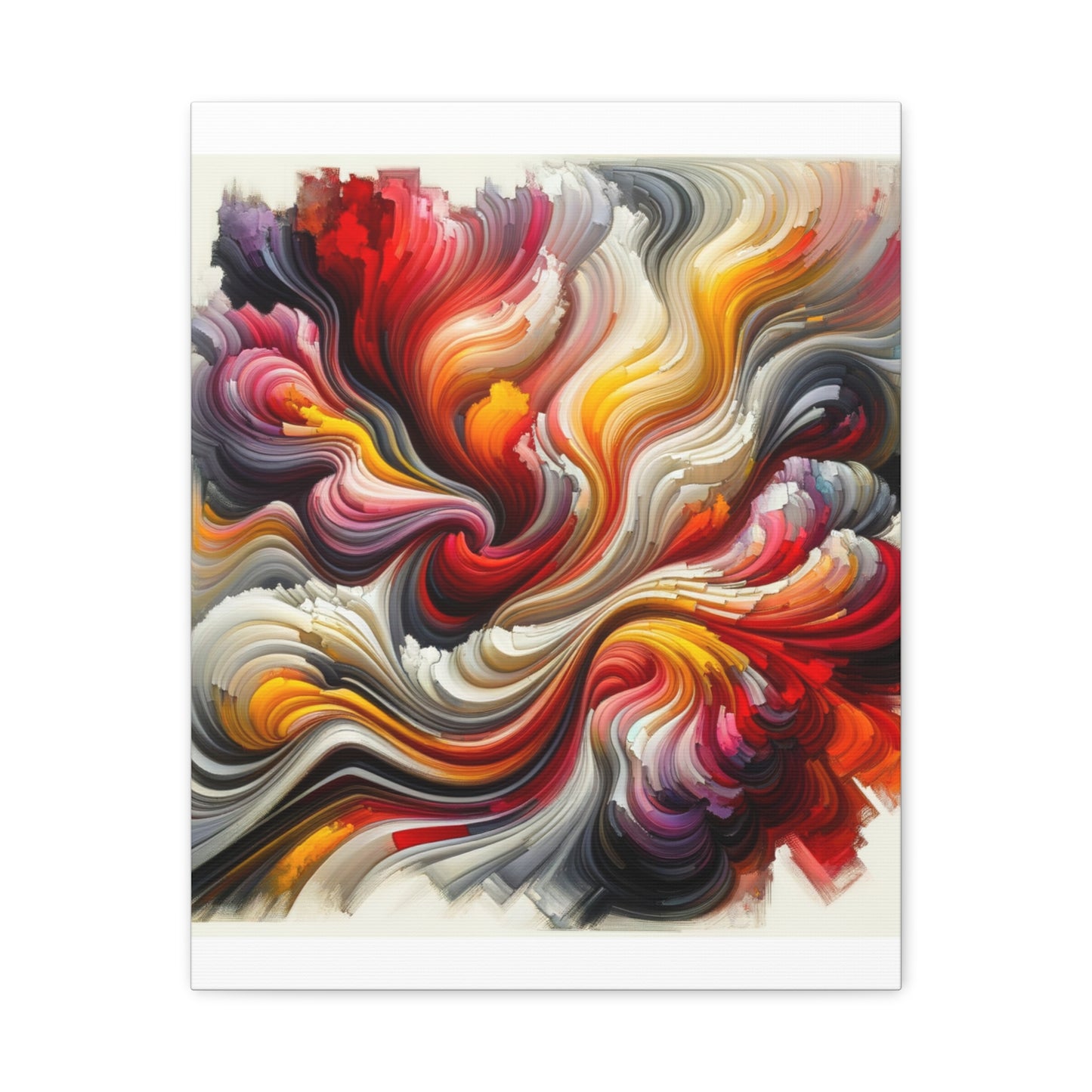 Vibrant Abstract Swirls - Matte Canvas, Stretched, 1.25"