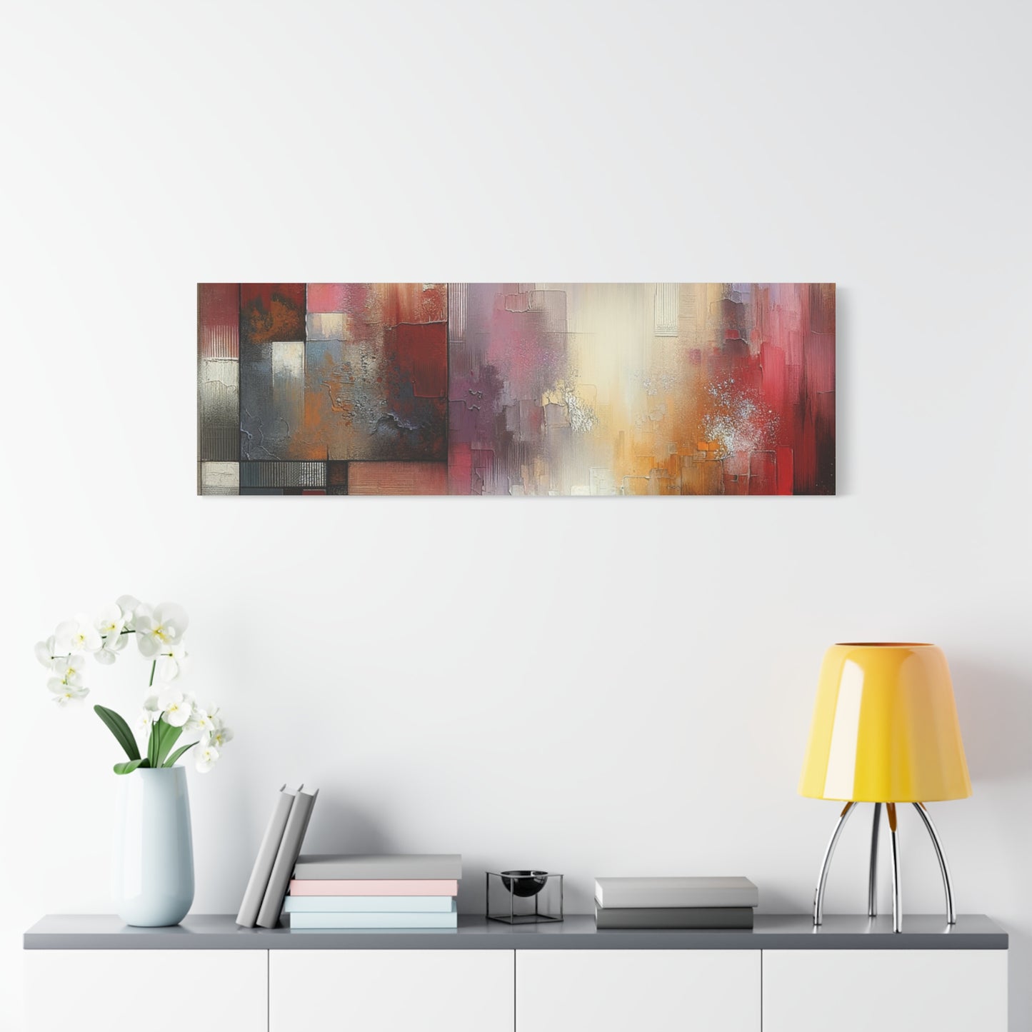 Abstract Colorful Geometric Matte Canvas, Stretched, 1.25"