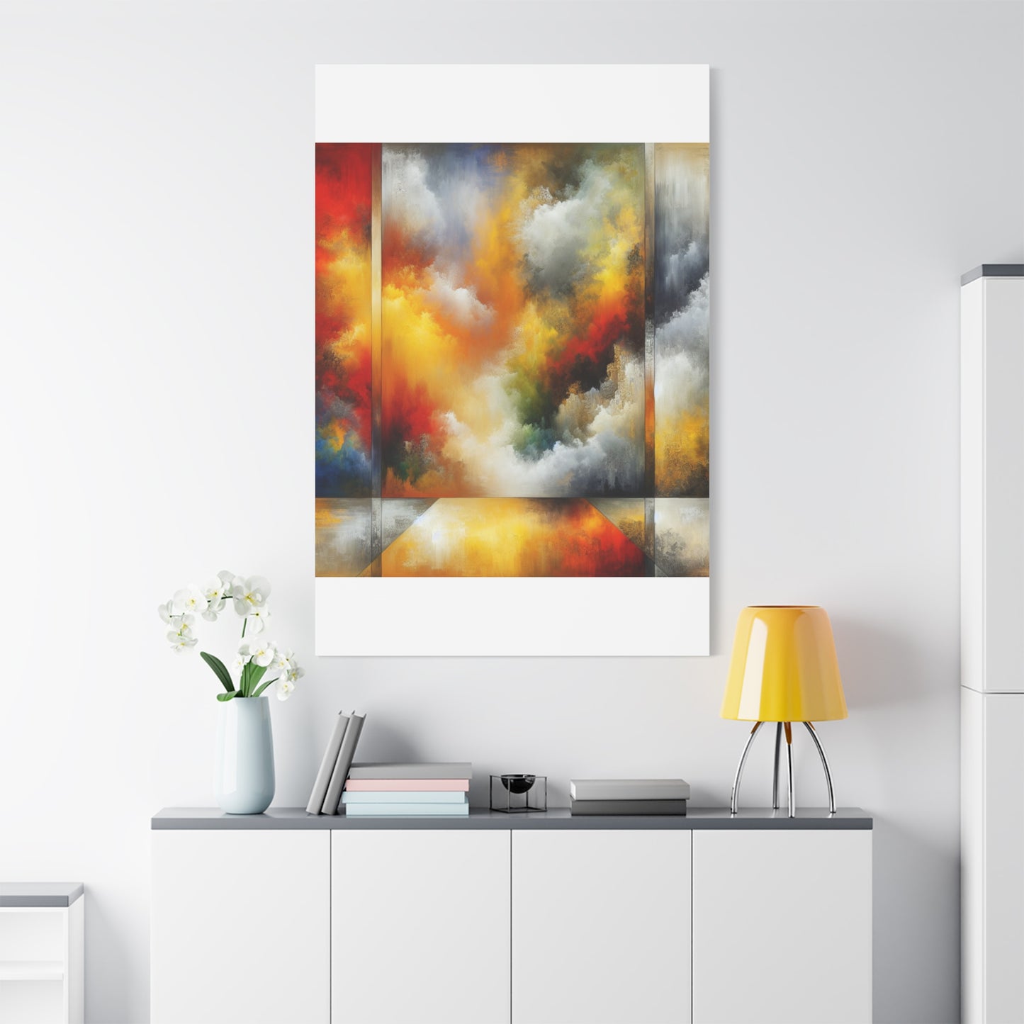 Abstract Colorful Clouds - Matte Canvas, Stretched, 1.25"