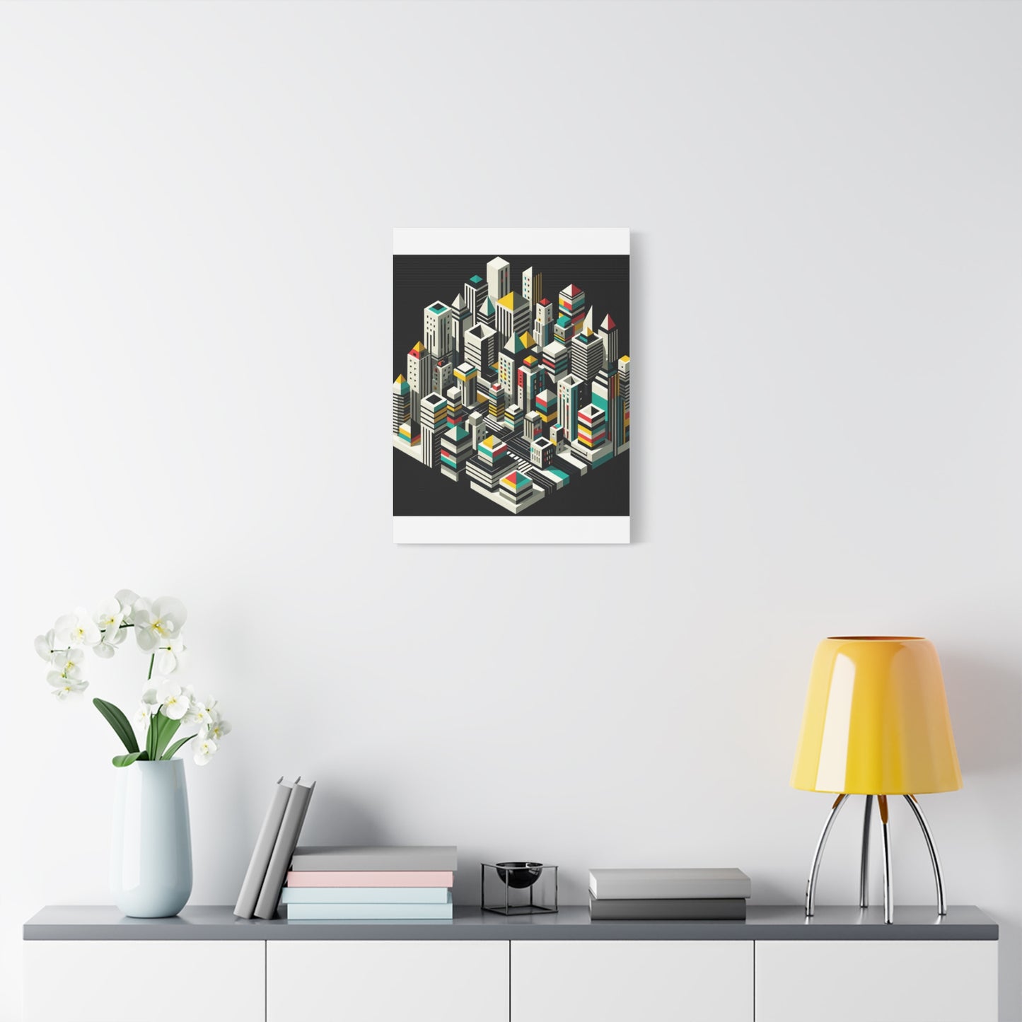 Cityscape Abstraction - Matte Canvas, Stretched, 1.25"