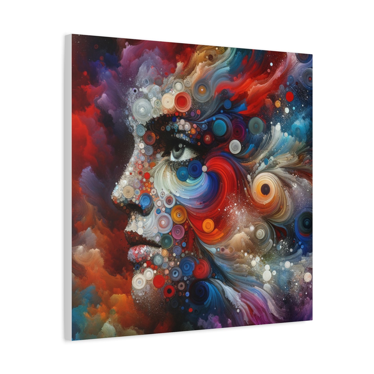 Matte Canvas, Stretched, 1.25" - Vivid Swirl Portrait