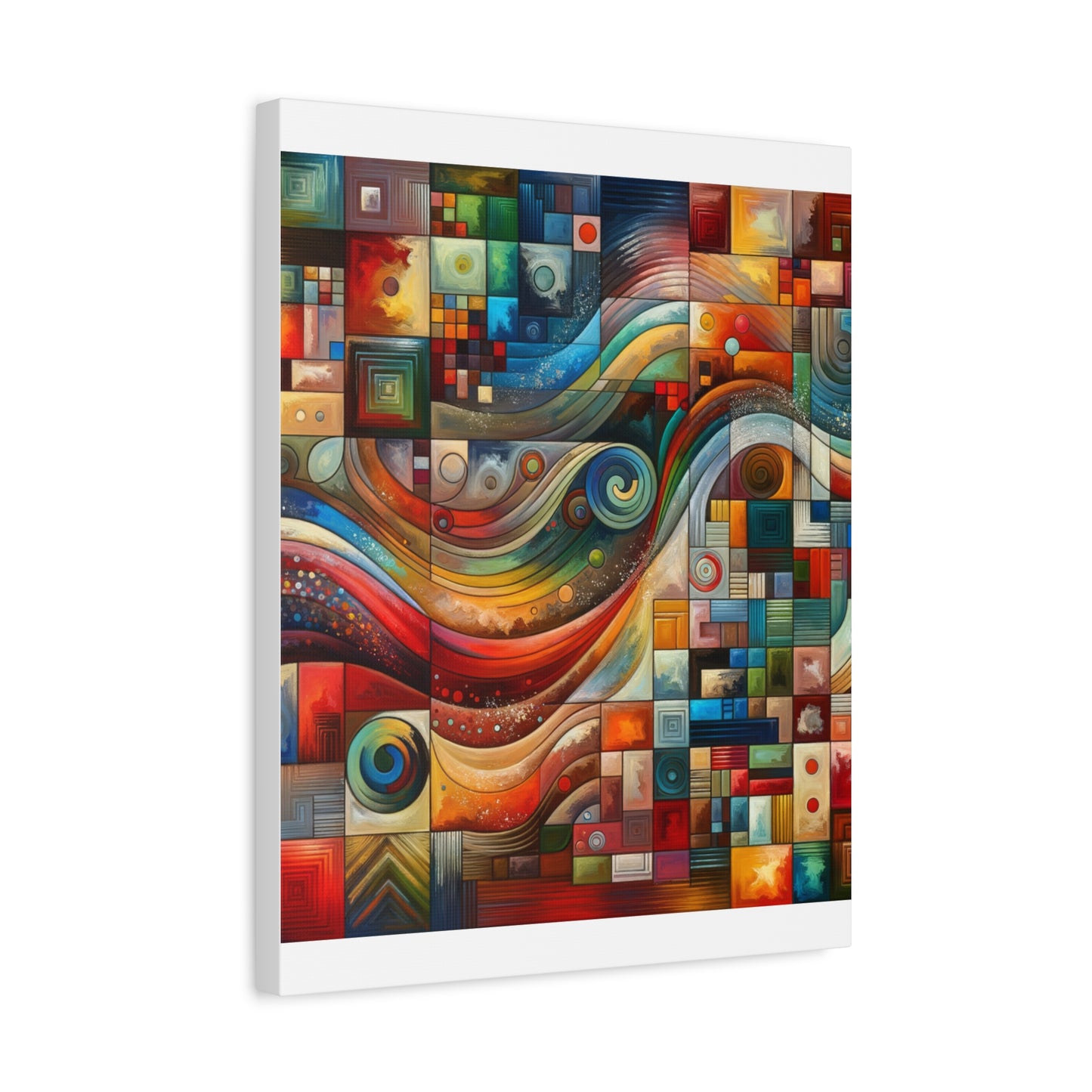 Abstract Geometric Wave - Matte Canvas, Stretched, 1.25"