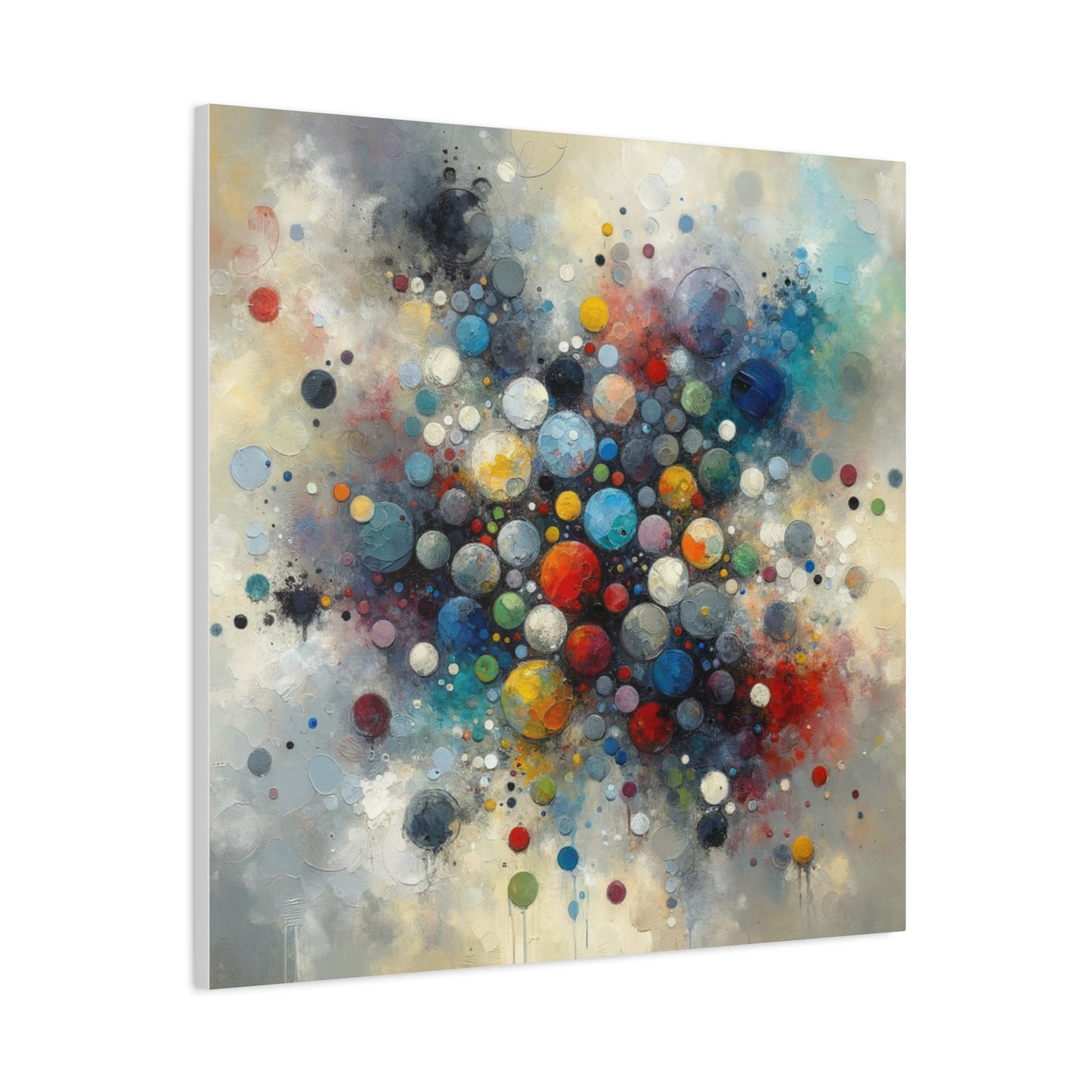 Vibrant Abstract Circles - Matte Canvas, Stretched, 1.25"