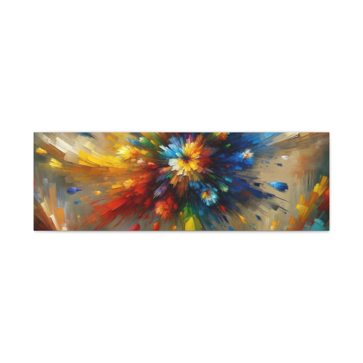 Abstract Burst of Colors - Matte Canvas, Stretched, 1.25"