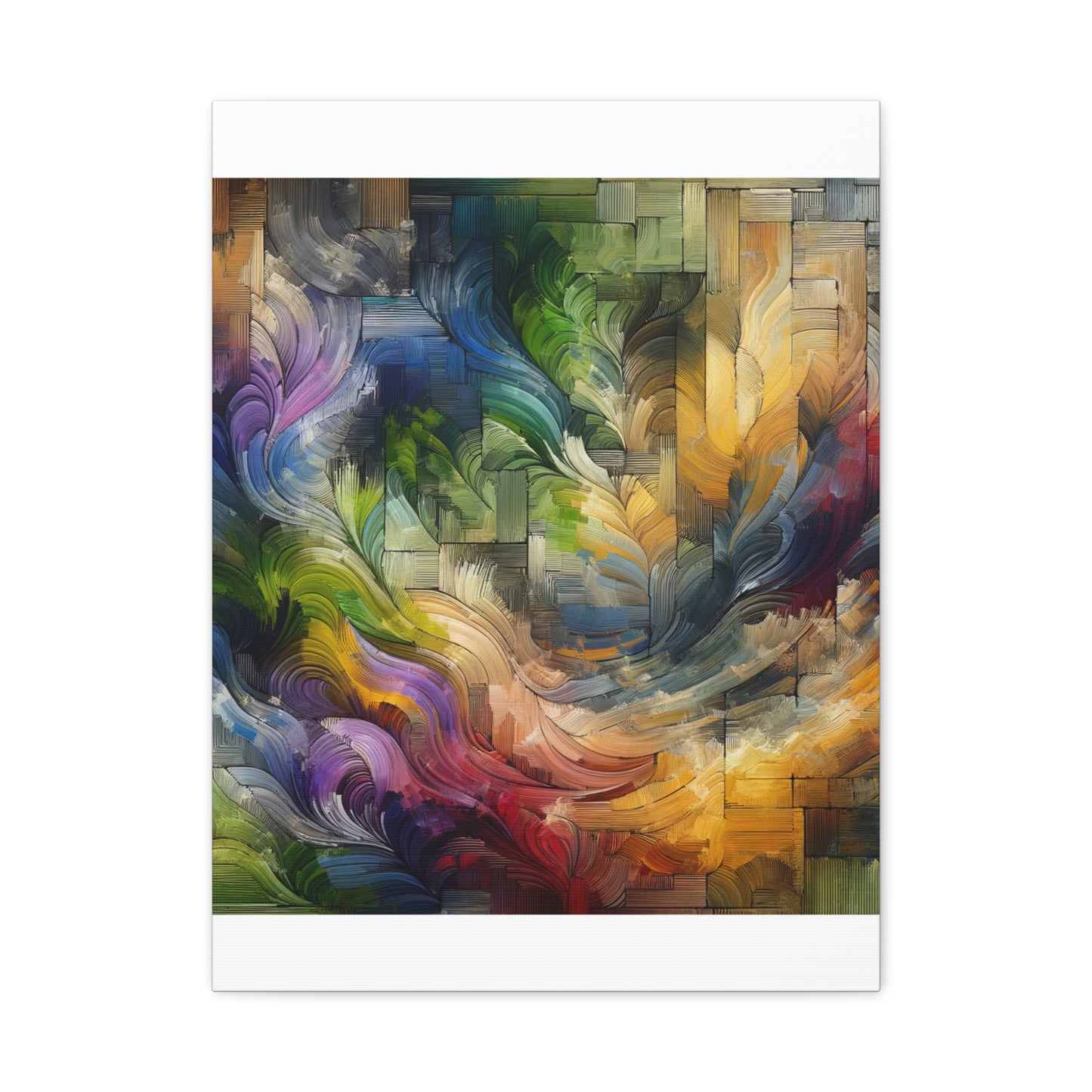 Colorful Abstract Swirls - Matte Canvas, Stretched, 1.25"