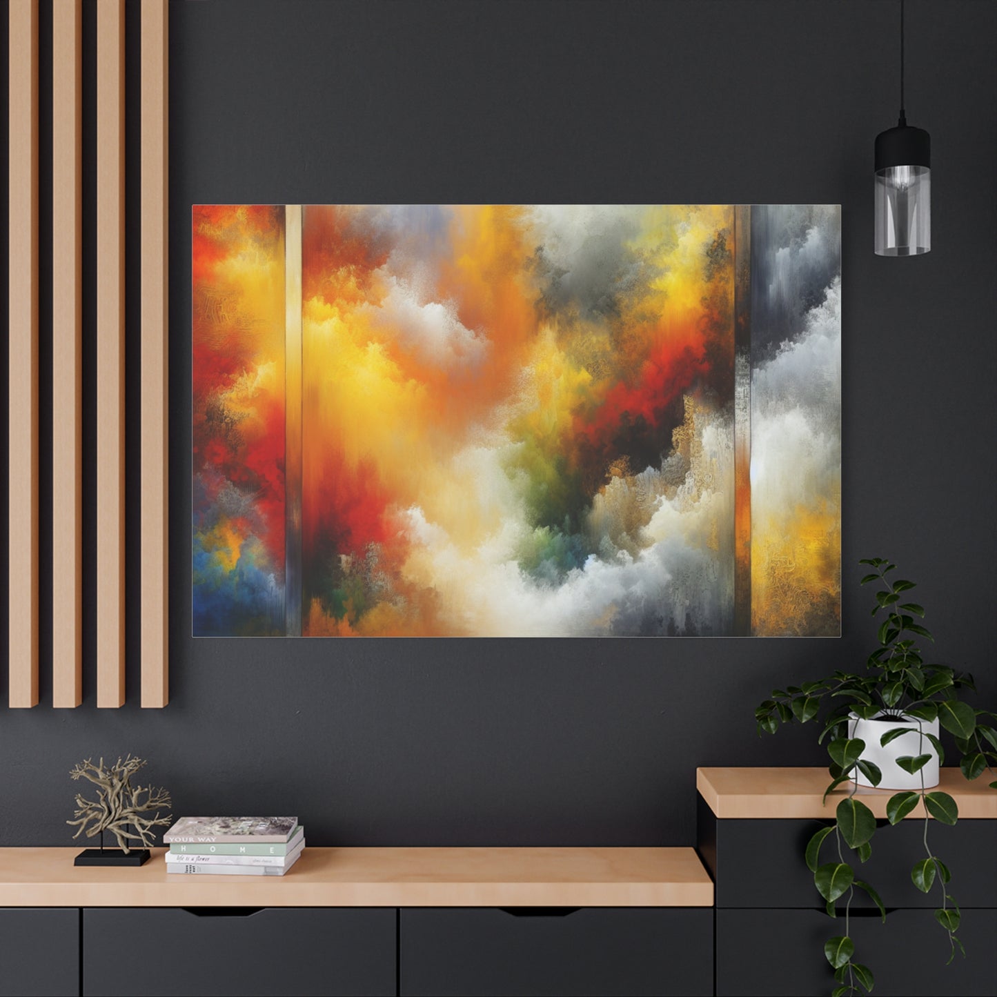 Abstract Colorful Clouds - Matte Canvas, Stretched, 1.25"