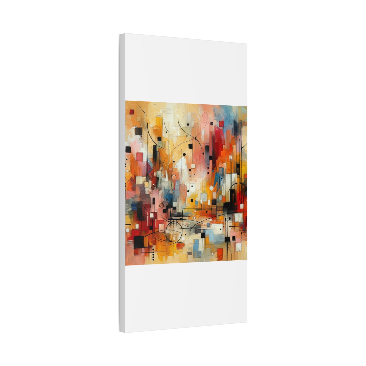 Abstract Geo Art - Matte Canvas, Stretched, 1.25"