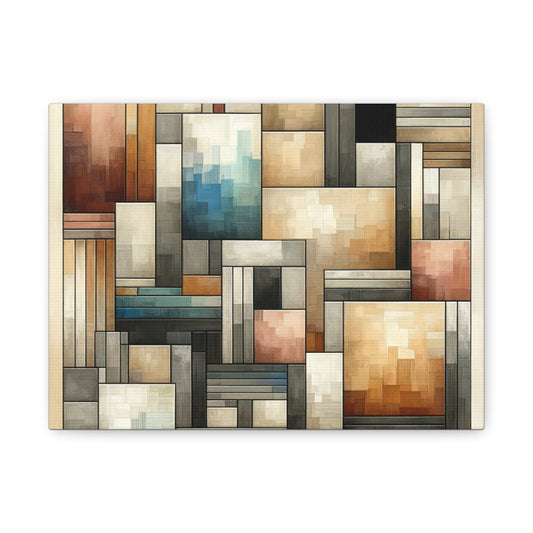 Abstract Geometric Design - Matte Canvas, Stretched, 1.25"