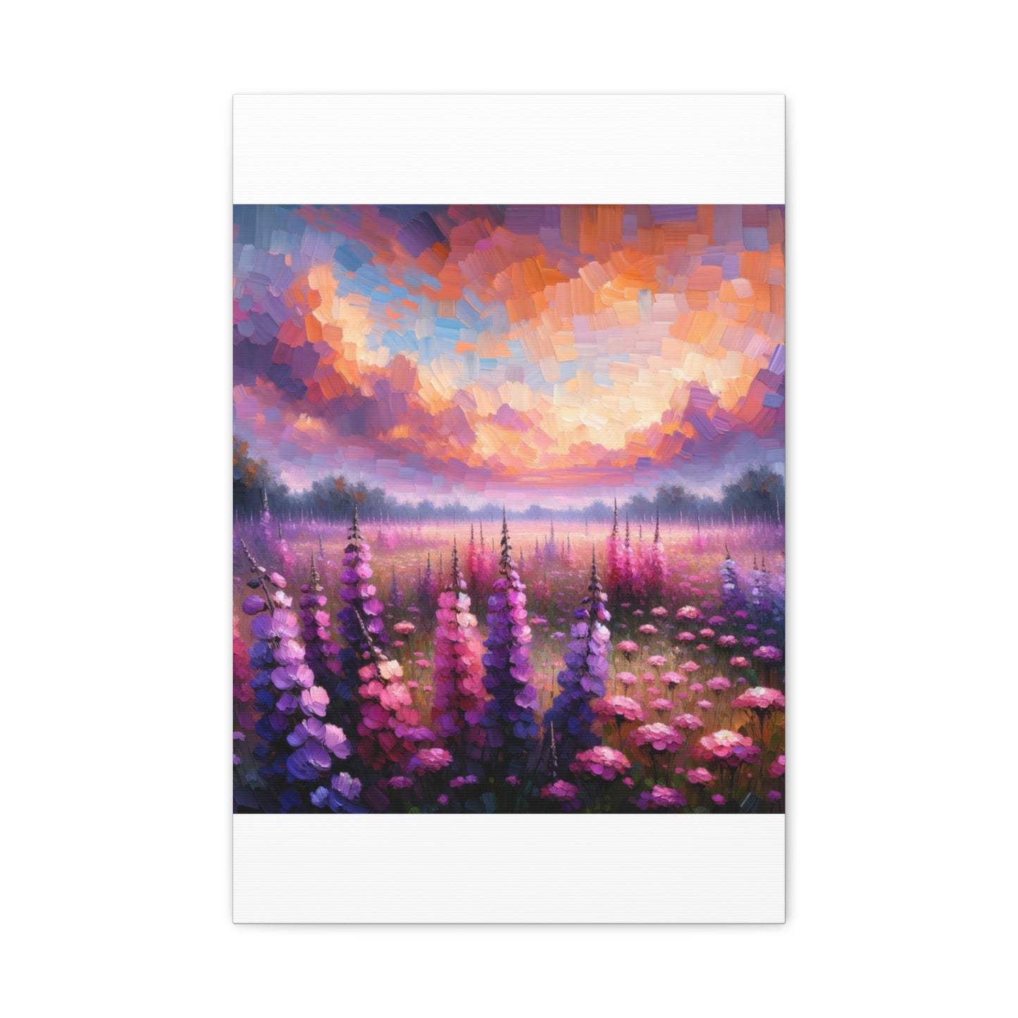 Floral Sunset Matte Canvas, Stretched, 1.25"