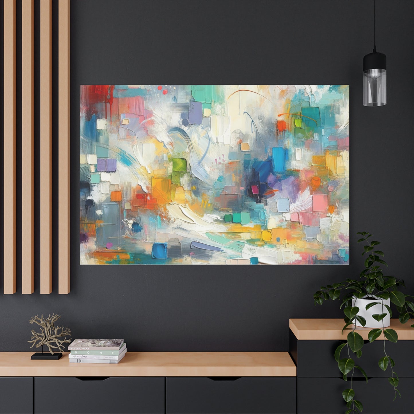 Abstract Color Burst - Matte Canvas, Stretched, 1.25"