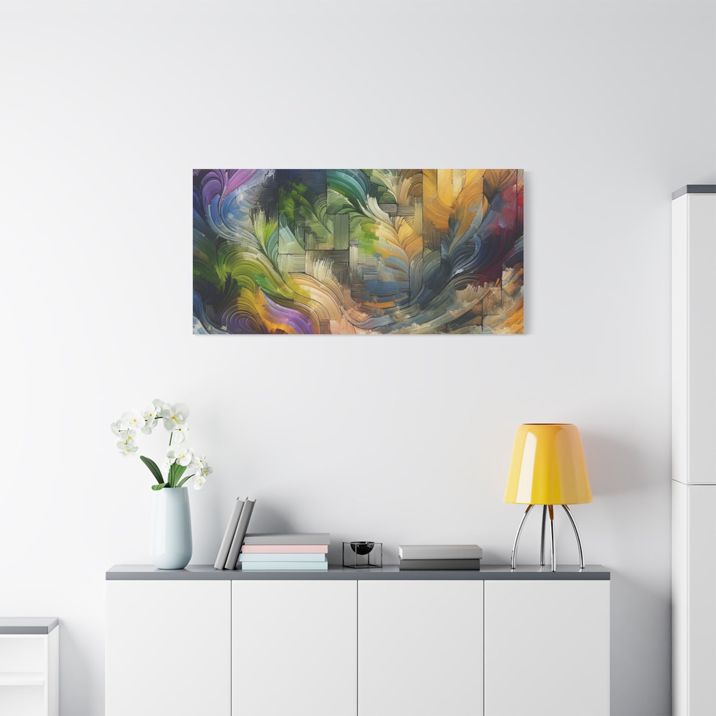 Colorful Abstract Swirls - Matte Canvas, Stretched, 1.25"