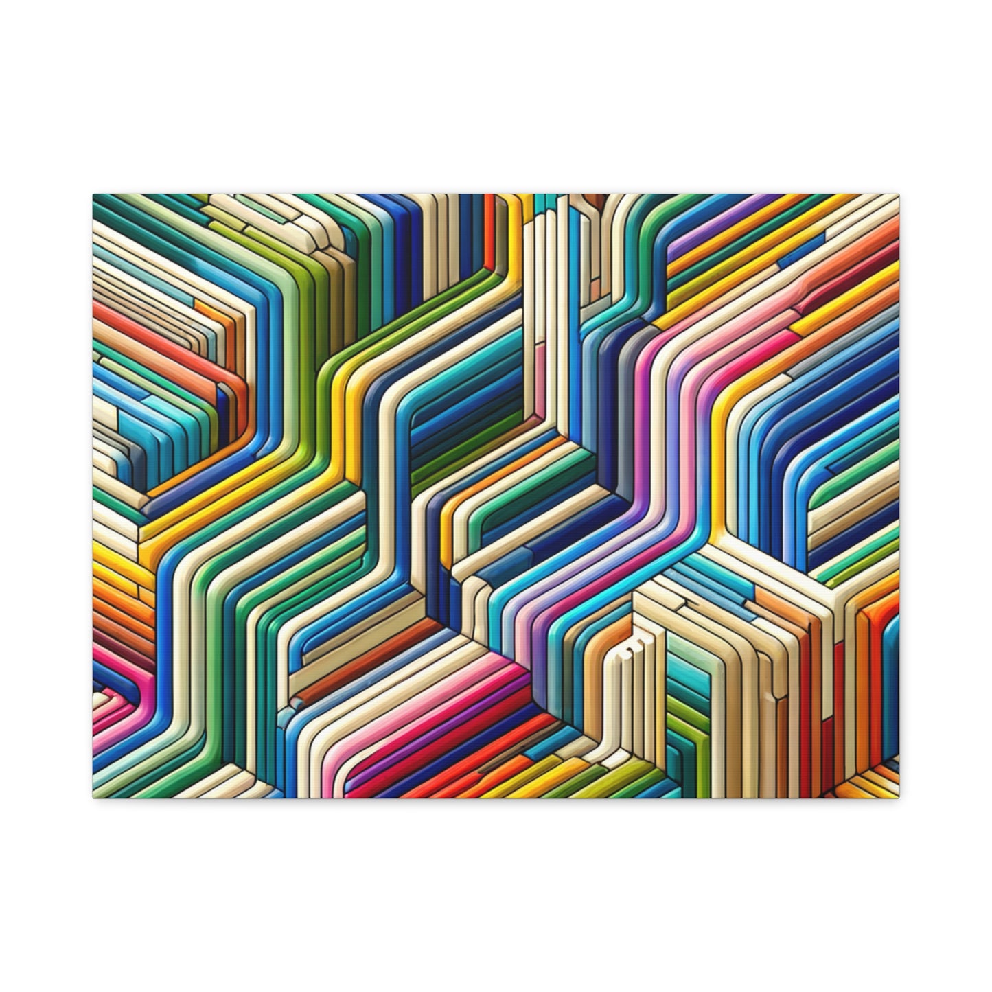 Colorful Geometric Pattern - Matte Canvas, Stretched, 1.25"