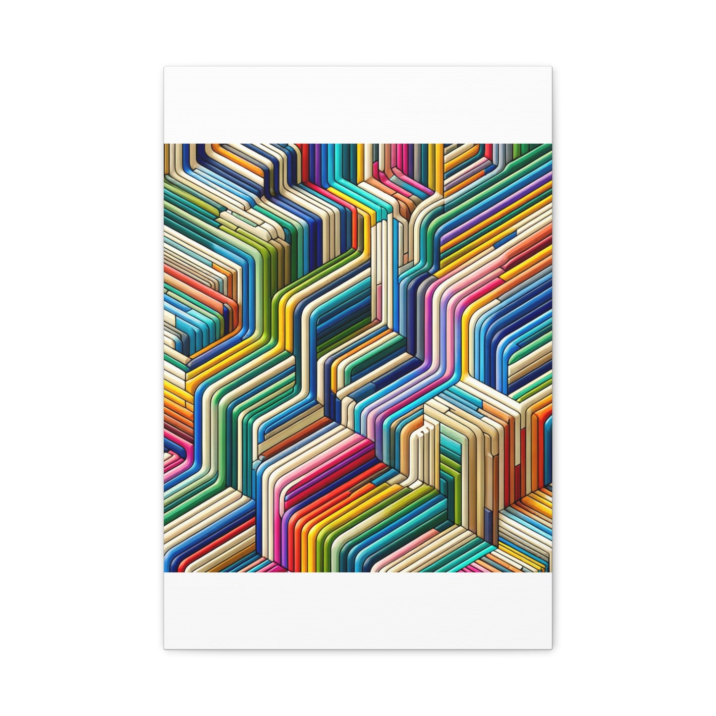 Colorful Geometric Pattern - Matte Canvas, Stretched, 1.25"