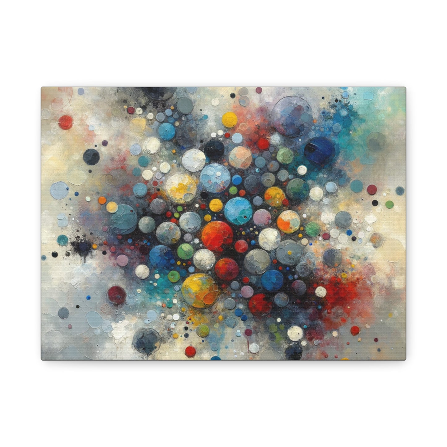 Vibrant Abstract Circles - Matte Canvas, Stretched, 1.25"