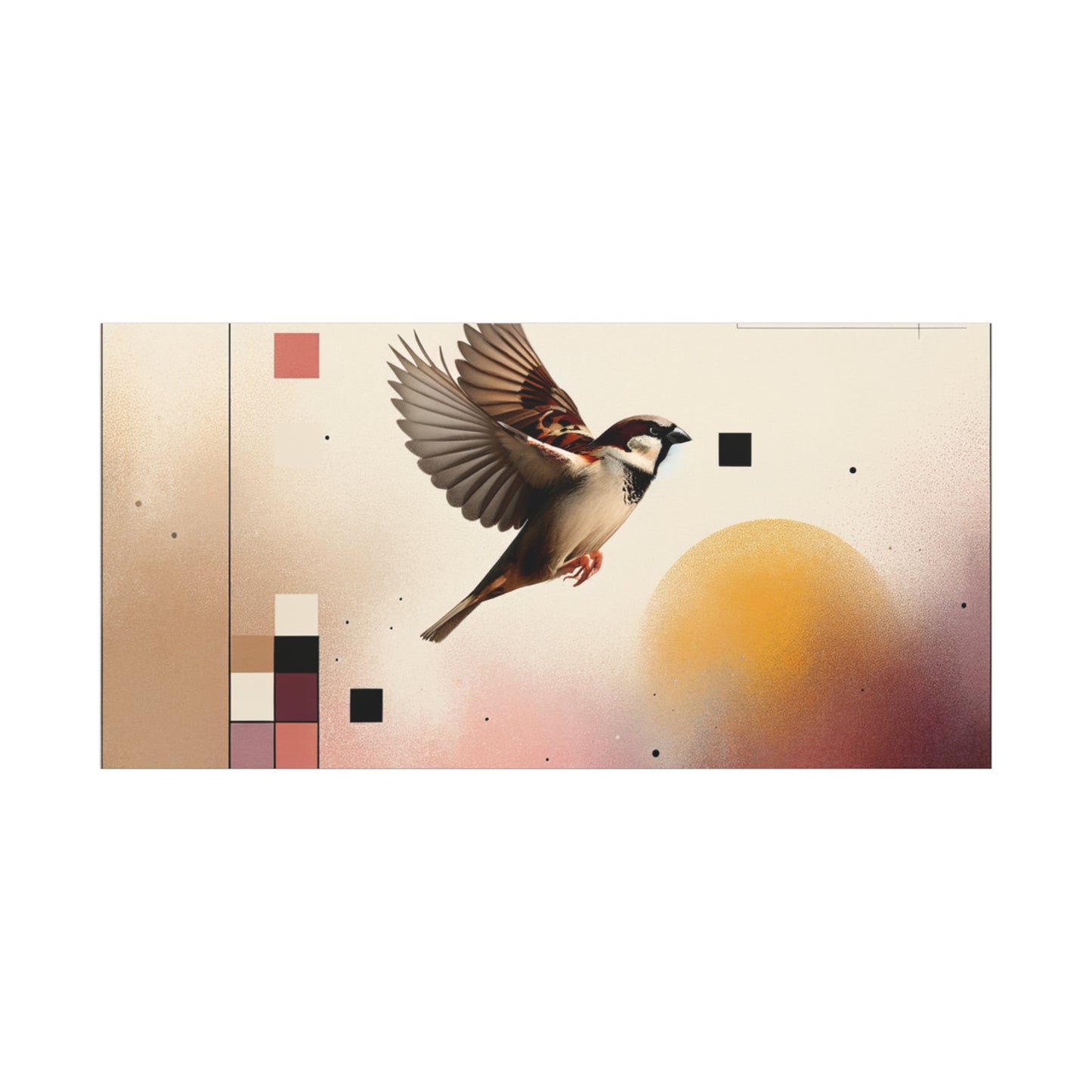 Sparrow Flight - Matte Canvas, Stretched, 1.25"