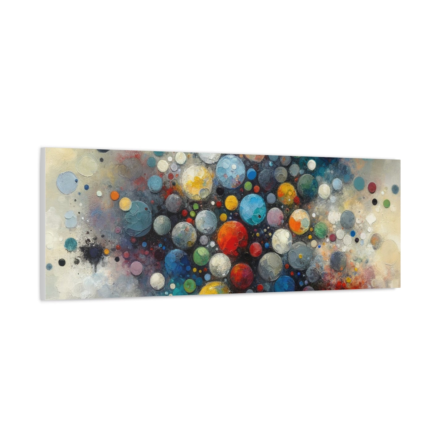 Vibrant Abstract Circles - Matte Canvas, Stretched, 1.25"