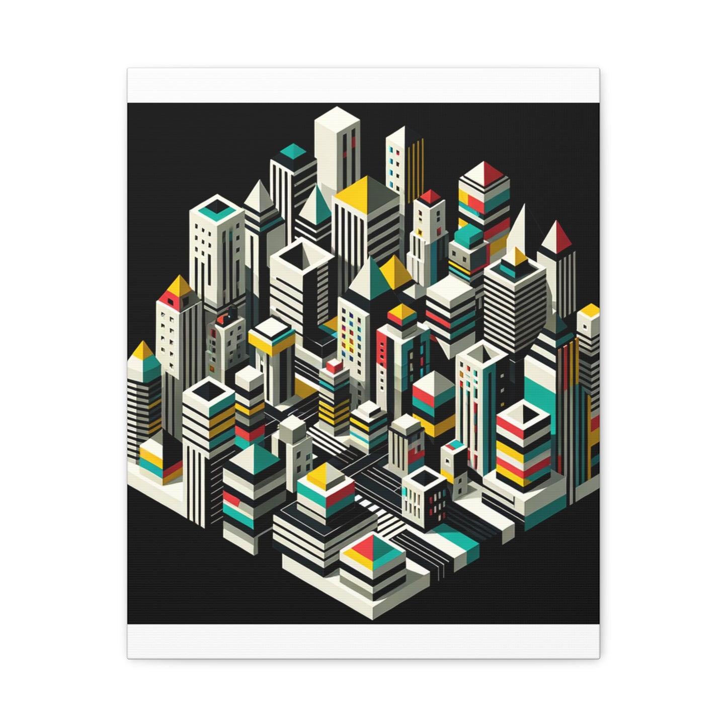 Cityscape Abstraction - Matte Canvas, Stretched, 1.25"