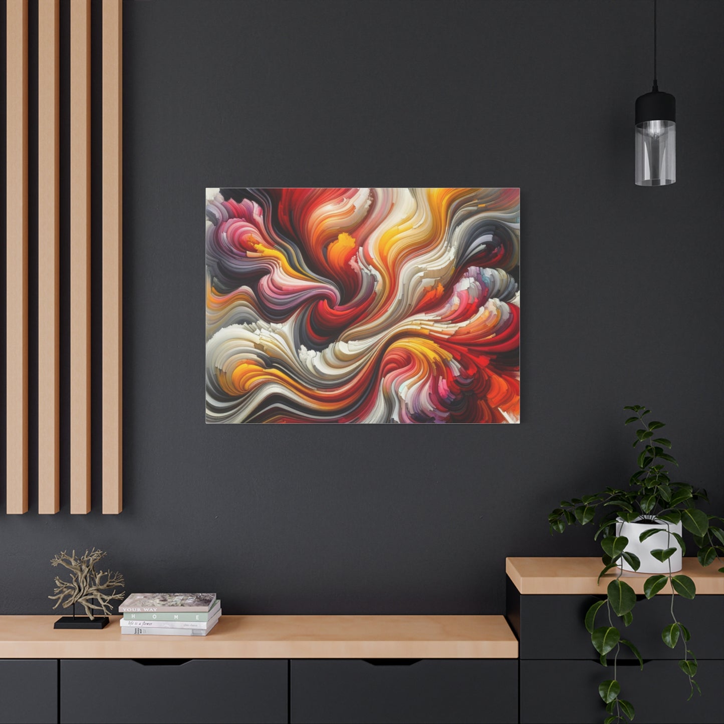 Vibrant Abstract Swirls - Matte Canvas, Stretched, 1.25"