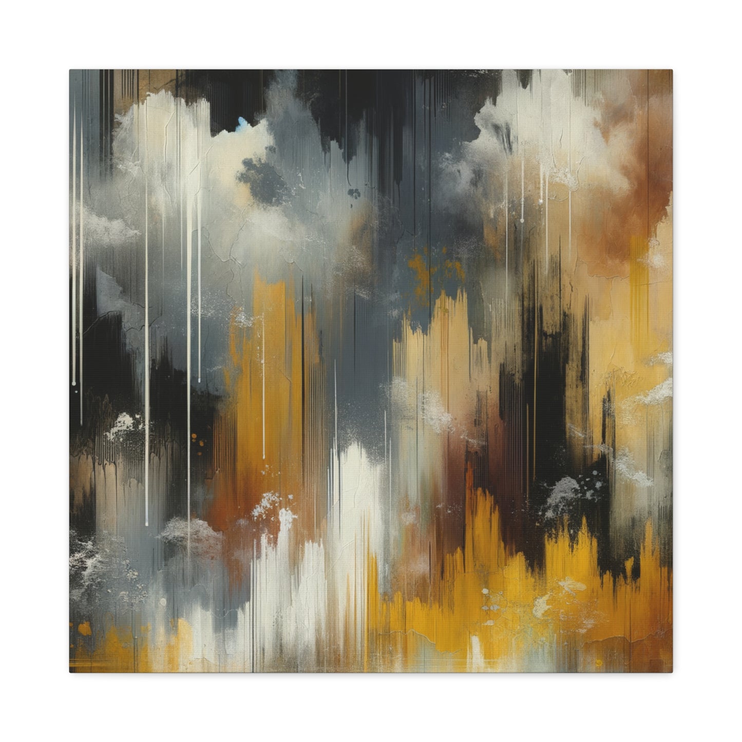 Abstract Drizzle - Matte Canvas, Stretched, 1.25"