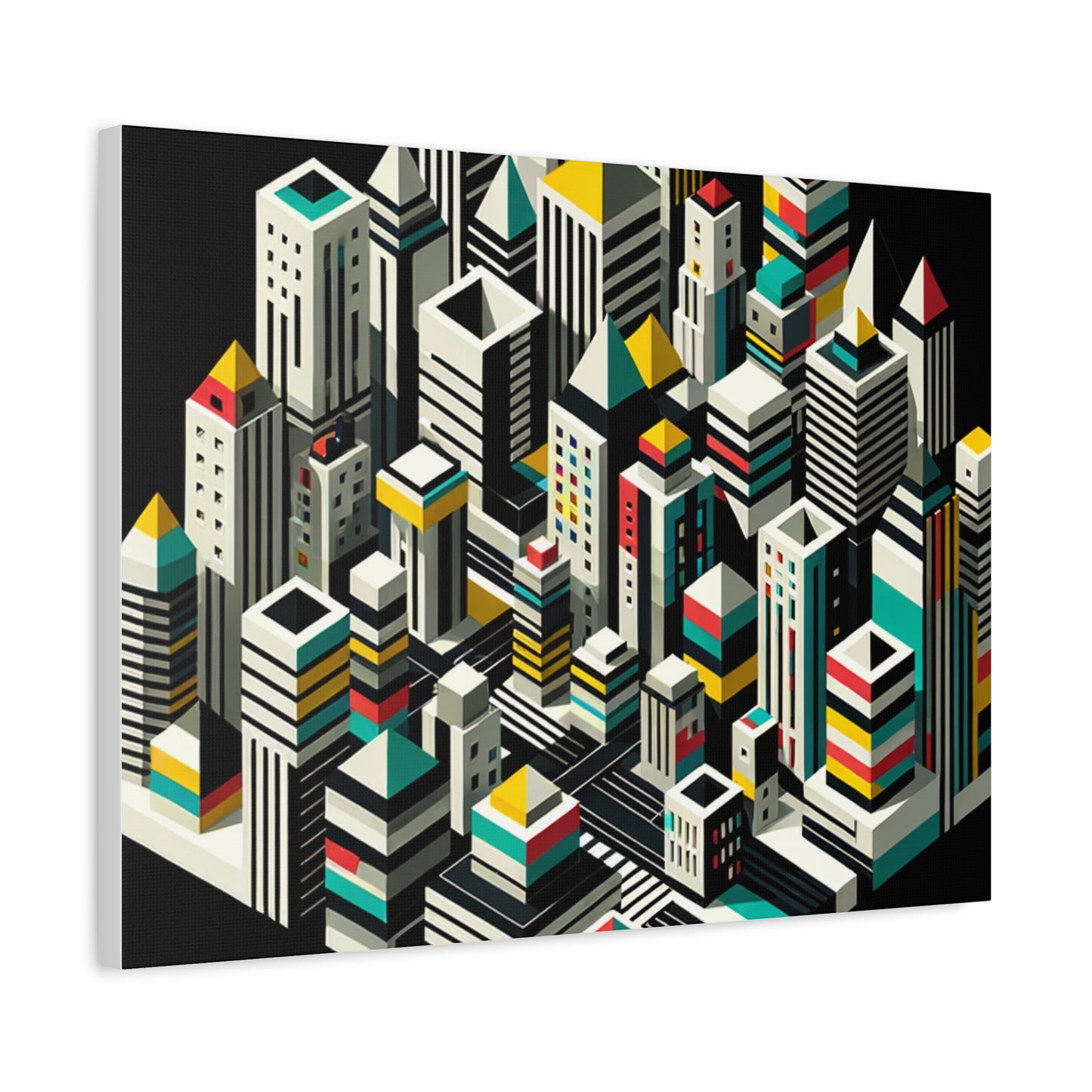 Cityscape Abstraction - Matte Canvas, Stretched, 1.25"