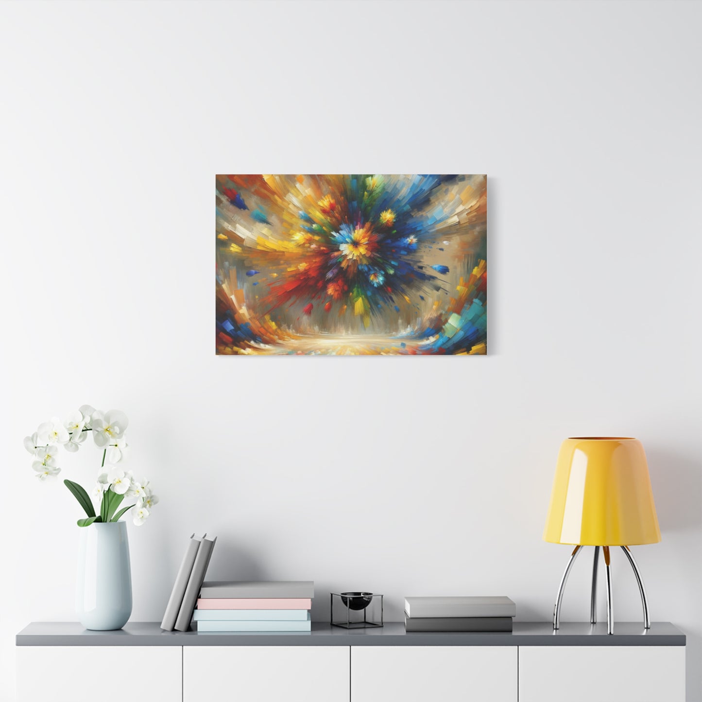 Abstract Burst of Colors - Matte Canvas, Stretched, 1.25"