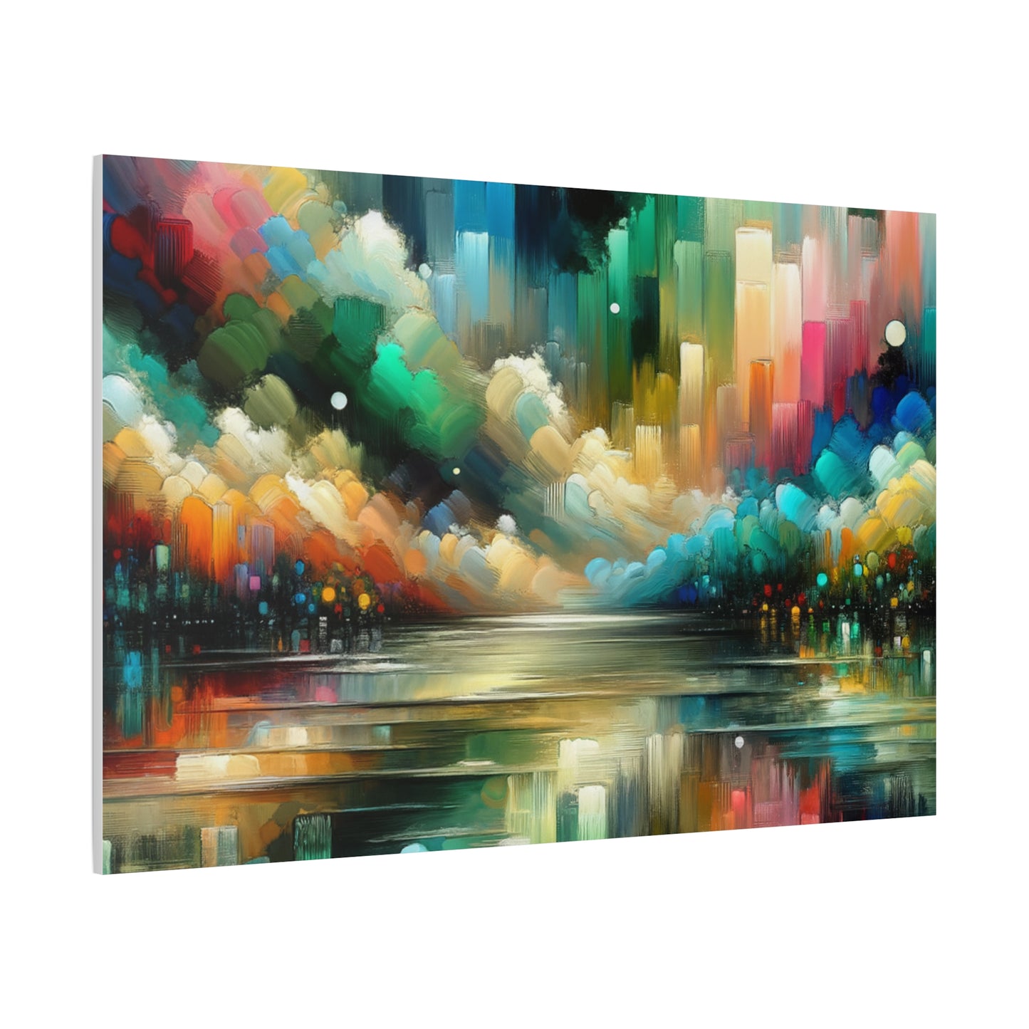 Colorful Abstract Skyline - Matte Canvas, Stretched, 1.25"