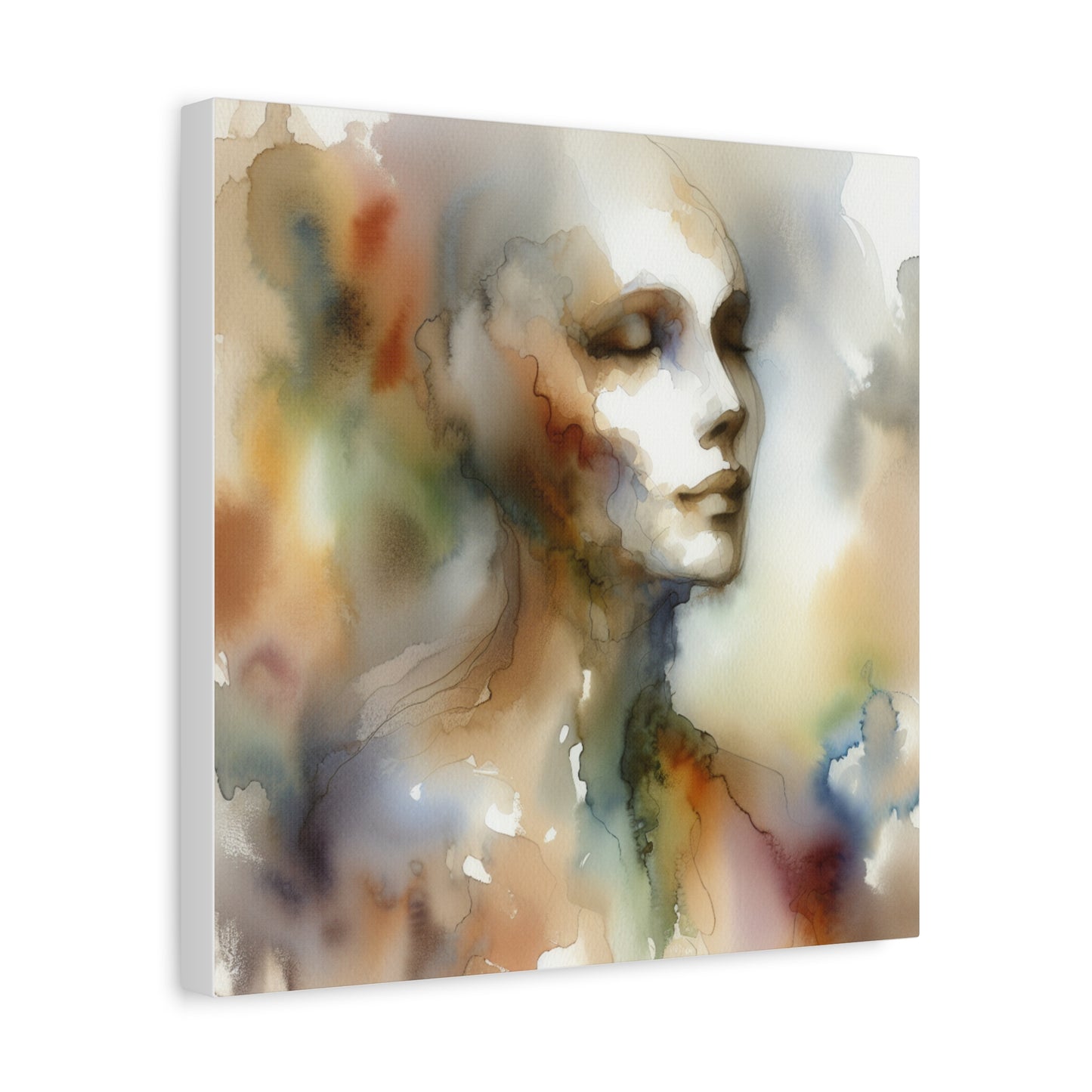 Dreamy Watercolor Portrait - Matte Canvas, Stretched, 1.25"