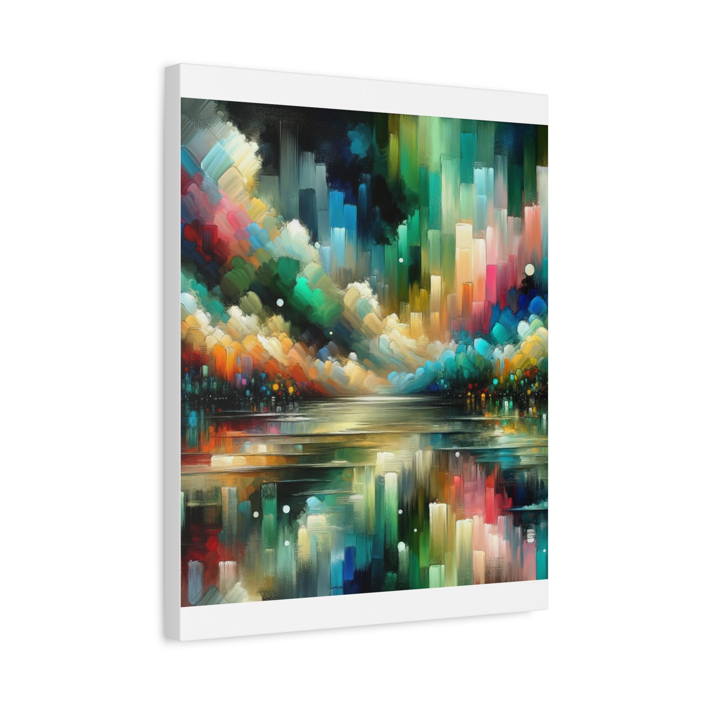 Colorful Abstract Skyline - Matte Canvas, Stretched, 1.25"