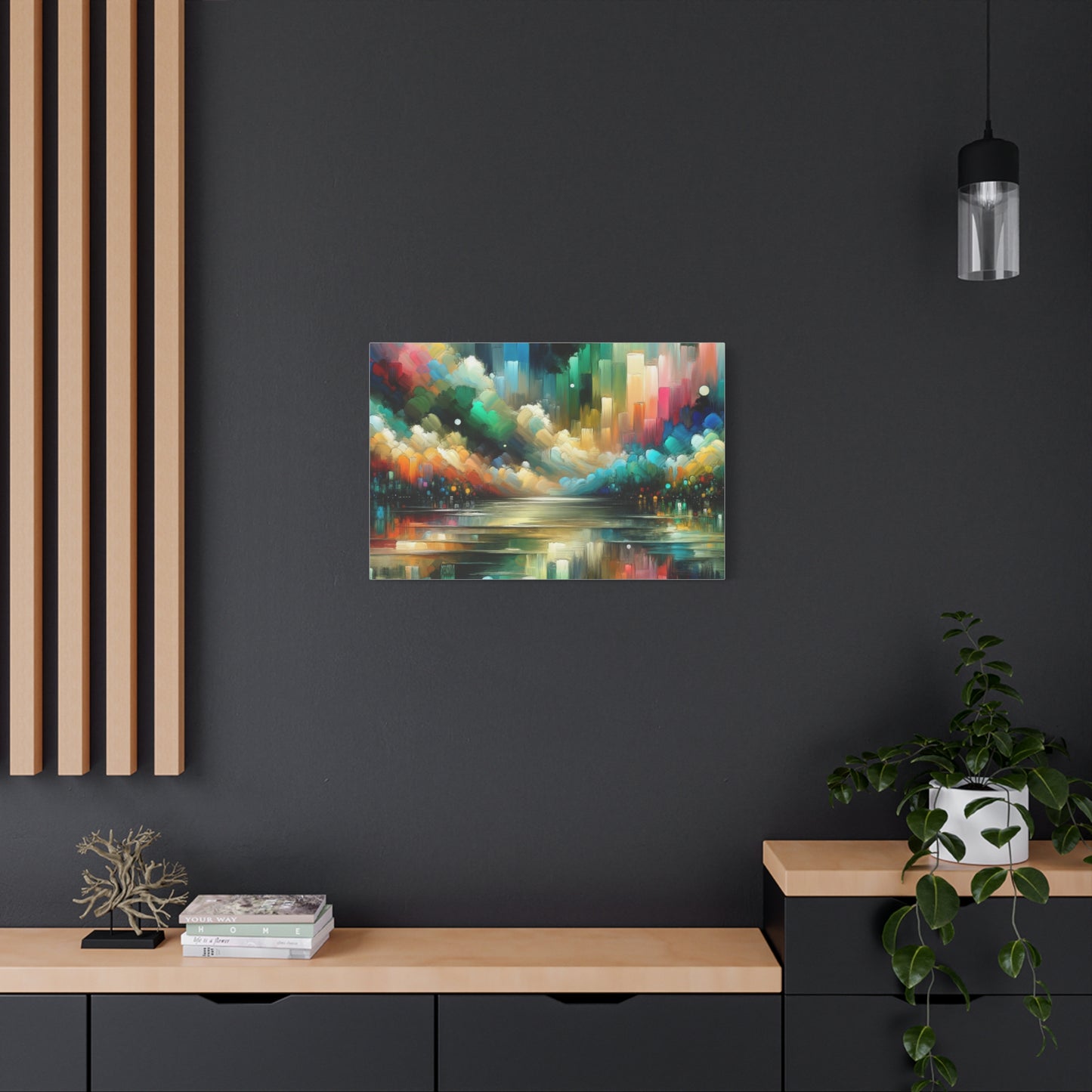 Colorful Abstract Skyline - Matte Canvas, Stretched, 1.25"