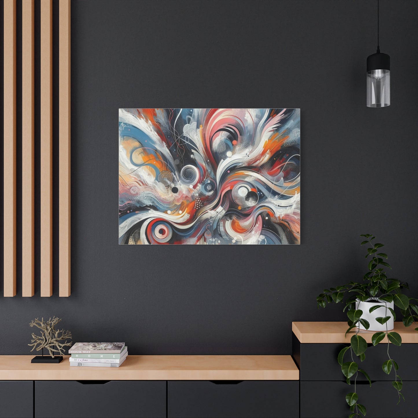 Abstract Swirl Matte Canvas, Stretched, 1.25"