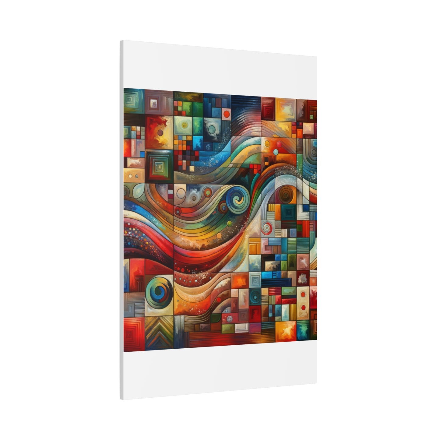 Abstract Geometric Wave - Matte Canvas, Stretched, 1.25"