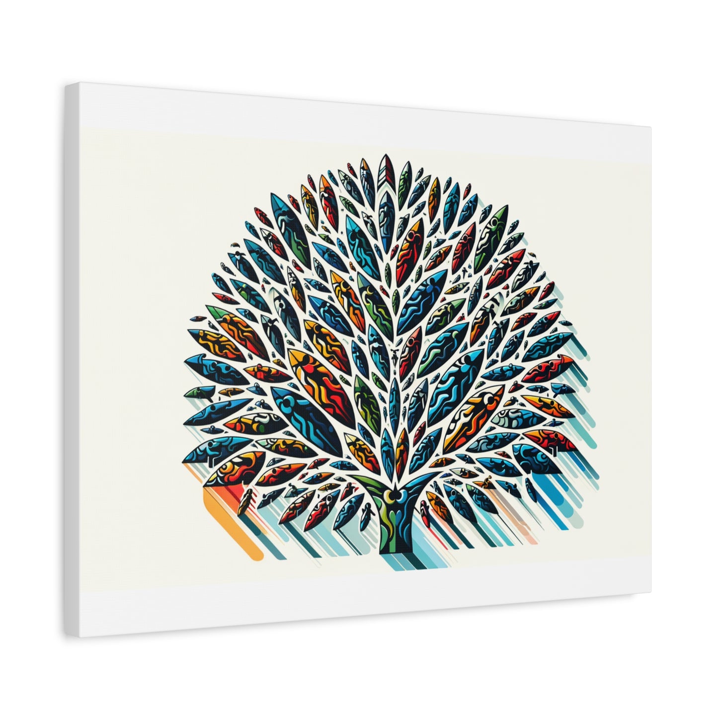 Colorful Leaf Tree - Matte Canvas, Stretched, 1.25"