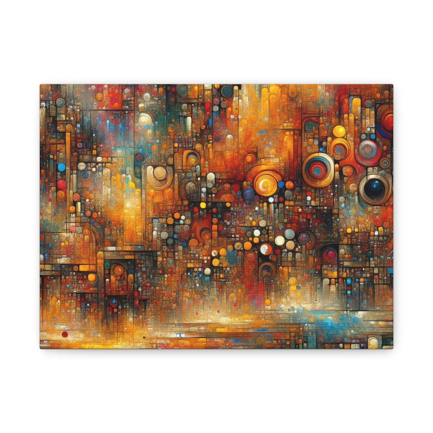 Abstract Geometric Harmony - Matte Canvas, Stretched, 1.25"