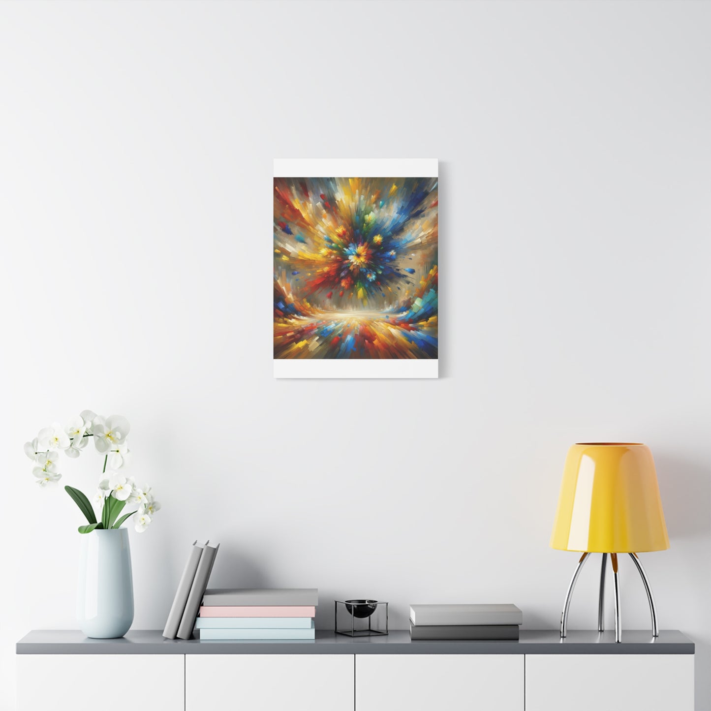 Abstract Burst of Colors - Matte Canvas, Stretched, 1.25"